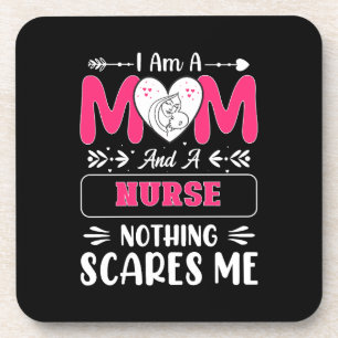 Dessous-de-verre Funny Nurse Maman, Nurse Mom drôle citations