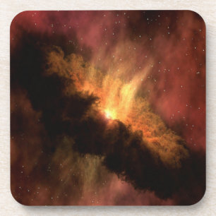 DESSOUS-DE-VERRE GALAXIE EXTRAORDINAIRE AUX ÉTOILES LUMINEUSES