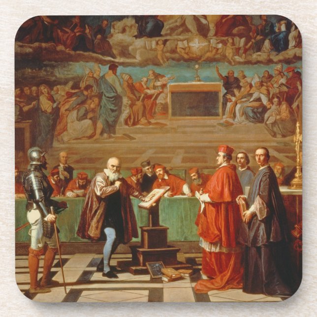 Dessous-de-verre Galileo Galilei (1564-1642) avant des membres de (Devant)
