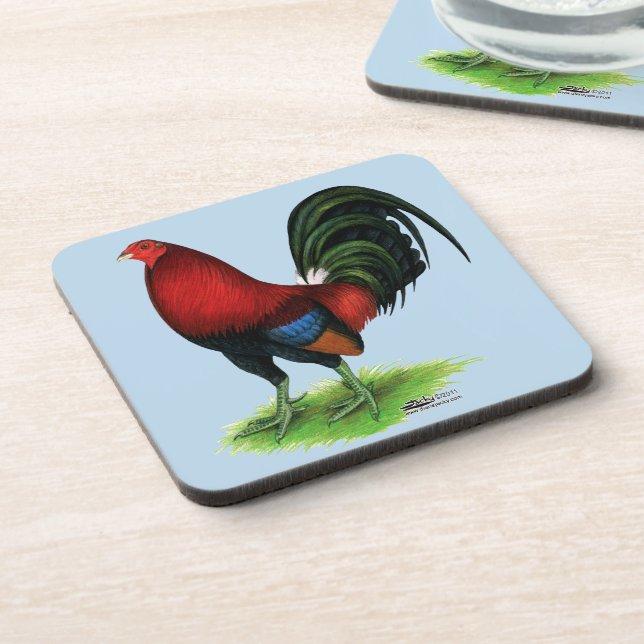 Dessous-de-verre Gamecock : Rouge foncé (Côté gauche)