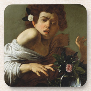 Dessous-de-verre Garçon mordu par un lézard, c.1595-1600 (huile s