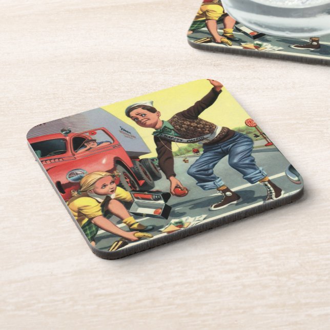 Dessous-de-verre Garde de passage de la patrouille de sécurité vint (Côté gauche)