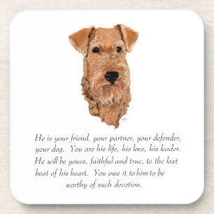 Dessous-de-verre Garde-mémoire Terrier Irlandais - Mâle