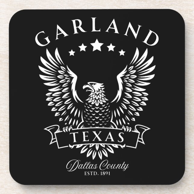 Dessous-de-verre Garland Dallas County Texas Vintage Eagle (Devant)