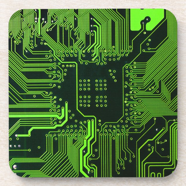 Dessous-de-verre Geek de la carte de circuit électronique Nerd PCB  (Devant)