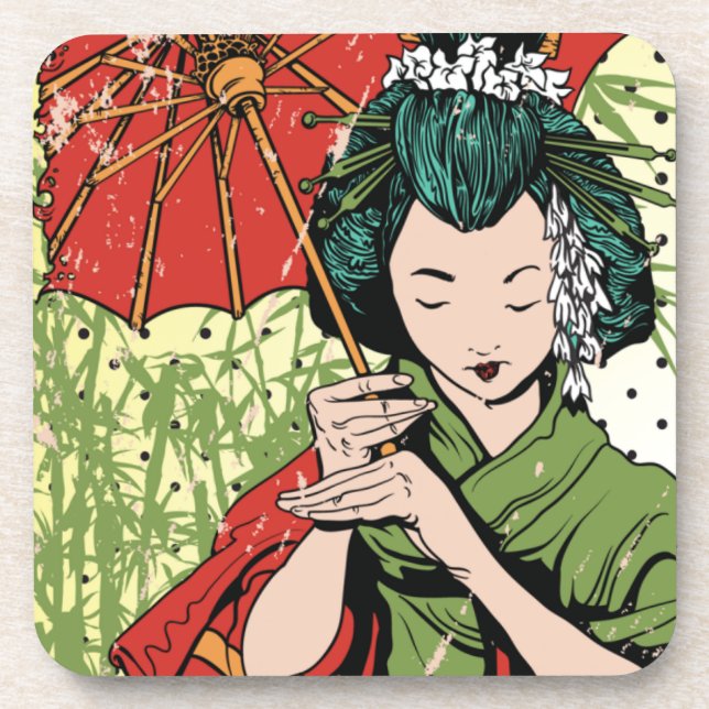 Dessous-de-verre Geisha (Devant)