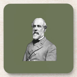 Dessous-de-verre Général ⚔️ 🎩 Robert E. Lee Army Green