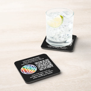 Dessous-de-verre Générateur de code QR & logo de votre entreprise N