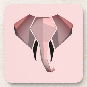 Dessous-de-verre Géométrie Tête d'éléphant