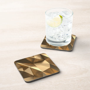 Dessous-de-verre Géométrique Doré Moderne Glamour Minimaliste Chic
