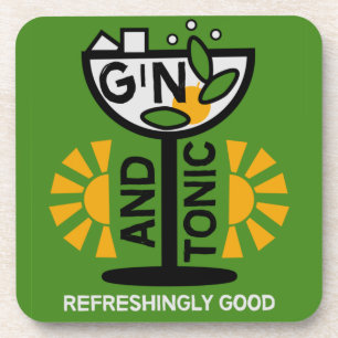 Dessous-de-verre Gin vintage Et Art Tonique