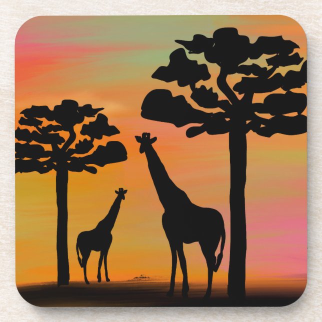 Dessous-de-verre Girafe animal (Devant)