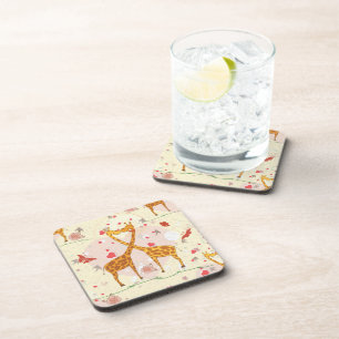 Dessous-de-verre Giraffes en amour