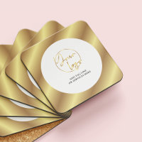 Gold Logo Modern Business Marketing Cadeau d'entre