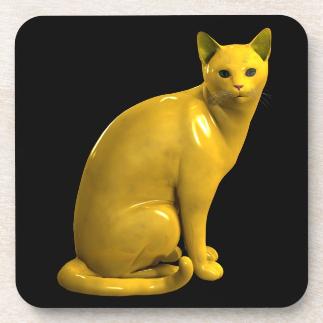 Dessous-de-verre Golden Cat (Devant)