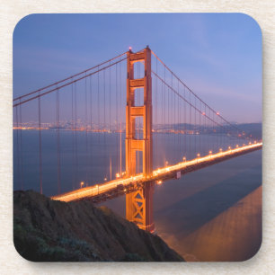 Dessous-de-verre Golden Gate Bridge au coucher du soleil
