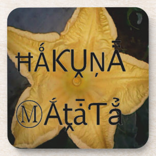 Dessous-de-verre Golden Star Hakuna Matata