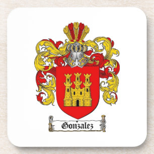 Dessous-de-verre Gonzalez [Spanish] Family Crest * Beverage Coaster