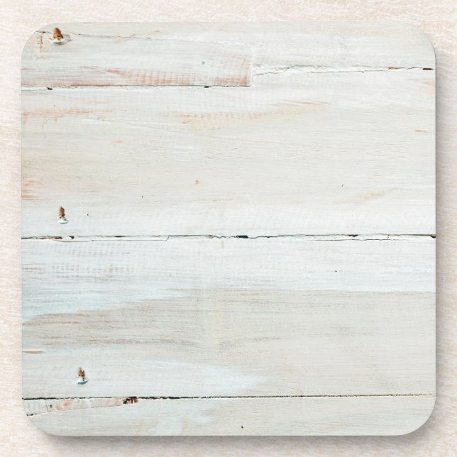 Dessous-de-verre Graine blanche en bois blanc de la graine (Devant)