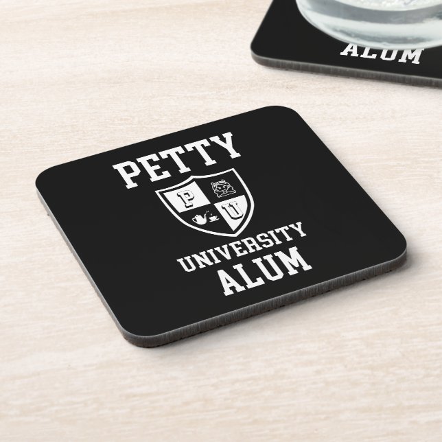 Dessous-de-verre Grand alma sarcastique de l'université Petty Alum (Côté gauche)