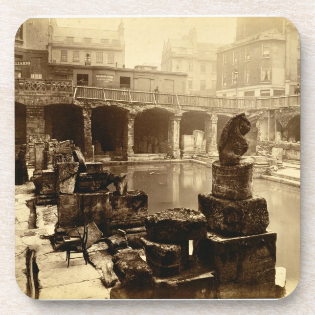 Dessous-de-verre Grand Bath romain, Bath (photo de b/w) (Devant)