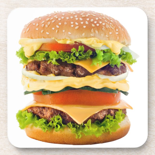 Dessous-de-verre Grand cheeseburger (Devant)