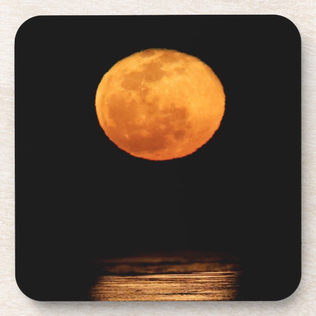 Dessous-de-verre Grande Pleine lune | South Padre Island, Texas (Devant)