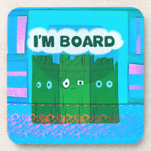 Dessous-de-verre Graphique Inspirationnel amusant : Je Suis Bored T