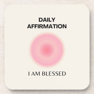 Dessous-de-verre Gratitude Quotidienne Affirmation Spirituelle Posi