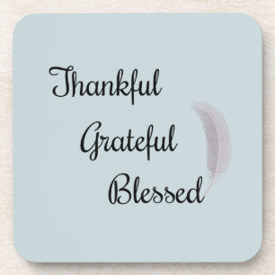 Dessous-de-verre Gratuit Grateful Angel Feather Dusty Bleu