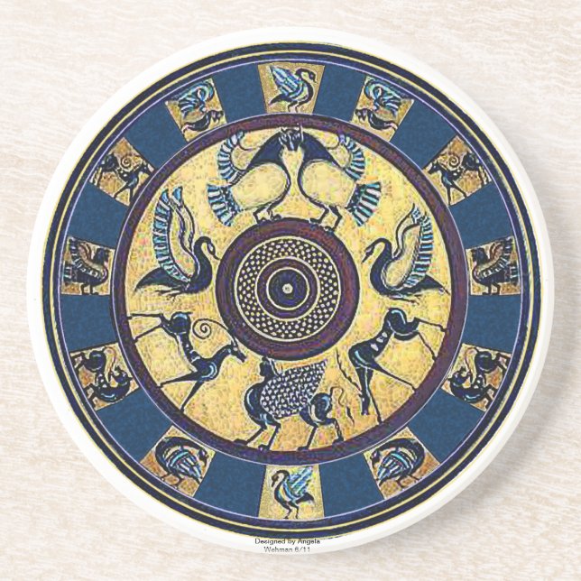 Dessous de verre grecs (Devant)