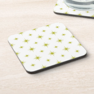 Dessous-de-verre Green Starburst Motif mi-siècle