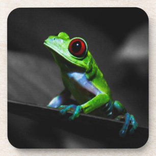 Dessous-de-verre Grenouille d'arbre observée par rouge III