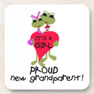 Dessous-de-verre Grenouille Fière grand-parent des cadeaux de fille