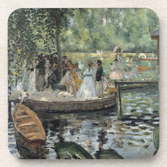 Dessous-de-verre Grenouillère Renoir Impressionniste Peinture Art (Devant)