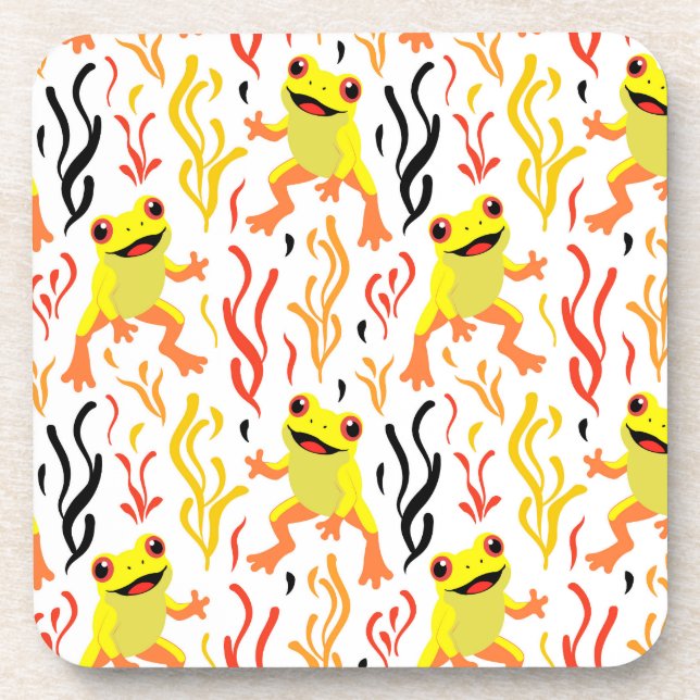 Dessous-de-verre Grenouilles joueuses (Devant)