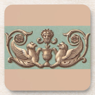Dessous-de-verre griffins jumeaux
