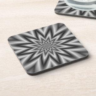 Dessous de verre gris étoiles