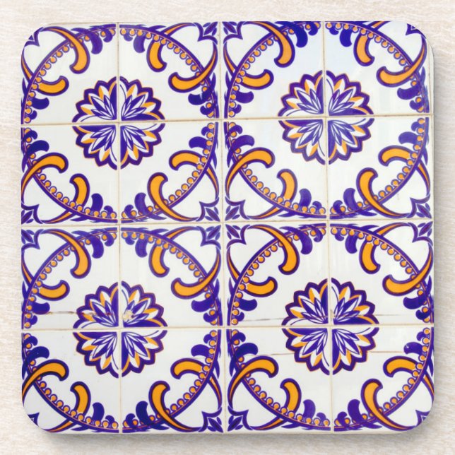 Dessous-de-verre Gros plan motif de carreaux, Portugal (Devant)
