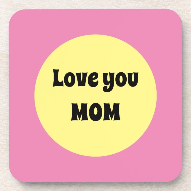 Dessous-de-verre Gros point jaune (Devant)