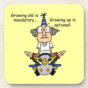 Dessous-de-verre Growing Up est un Humour facultatif