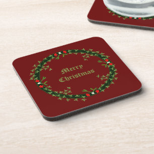 Dessous-de-verre Guirlande de Noël gothique personnalisée
