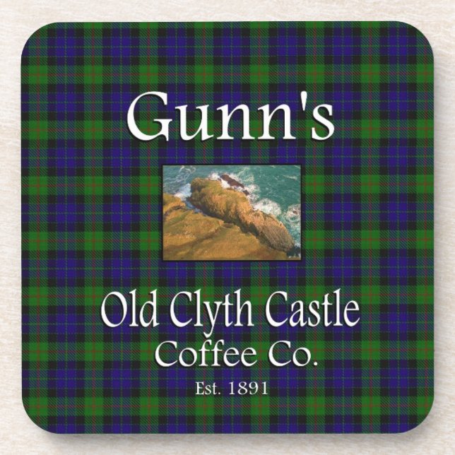 Dessous-de-verre Gunn's Old Clyth Castle Coffee Co. (Devant)
