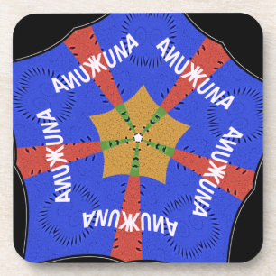 Dessous-de-verre Hakuna Matata Iridiscent bleu