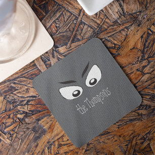 Dessous-de-verre Halloween Éffrayant effrayant Haunted Ghost Eyes