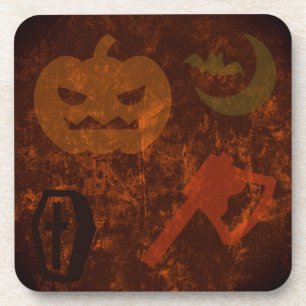 Dessous-de-verre Halloween Scares on Eerie Background