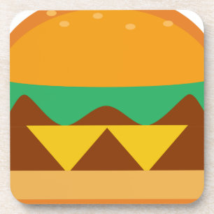 Dessous-de-verre hamburger bread food cheese