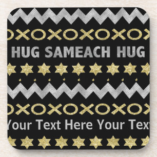 Dessous-de-verre Hanukkah Coasters Hug Sameach