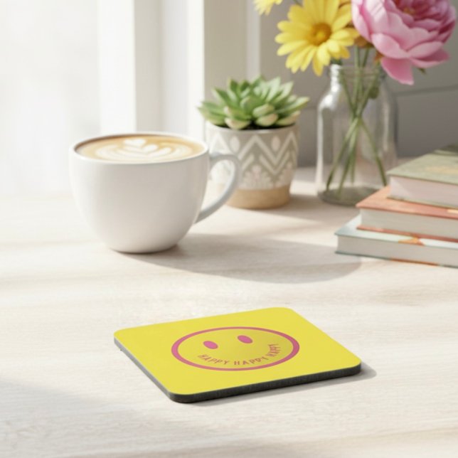 Dessous-de-verre Happy Beverage Coaster (Créateur téléchargé)