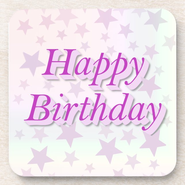 Dessous-de-verre Happy Birthday!! (Devant)